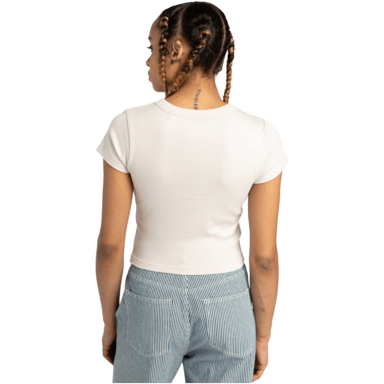 2026 Element Womens Lowcase Crop Tee ELJKT00117 - Oat Milk